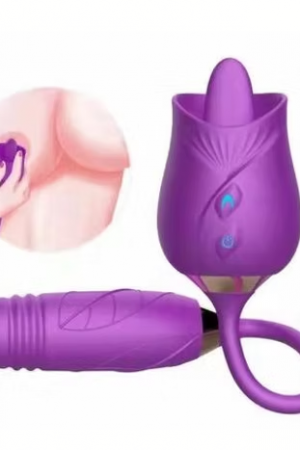 Roses Sucker Tongues 10 Speed Waterproof Electric Adult Toys For Women
